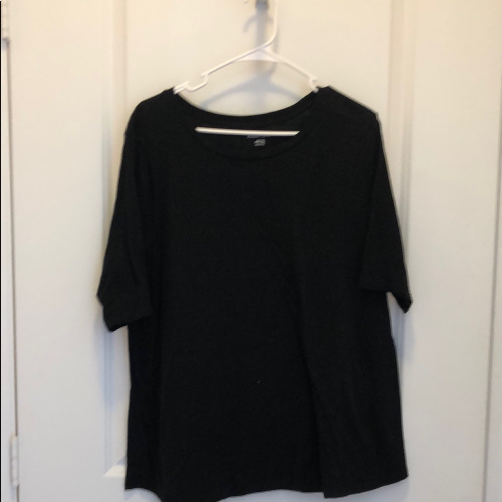 Eileen Fisher Classic Black Short Sleeve Tee